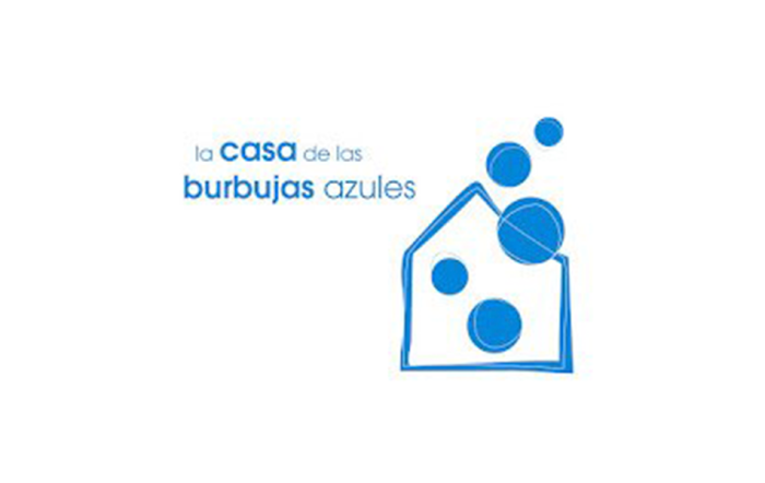 la casa de las burbujas azules
